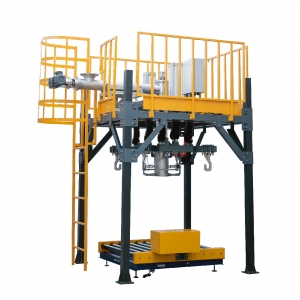 Up weighing bulk bag powder packing machine with conveyor